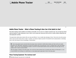 mobilephonetracker.org.uk screenshot