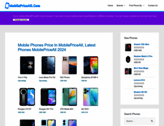 mobilepriceall.com screenshot