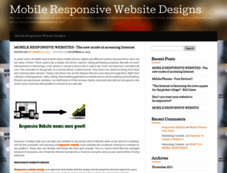 mobileresponsivewebsite.wordpress.com screenshot