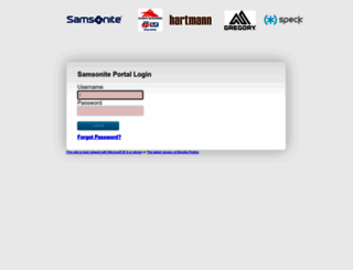 mobilesales.samsonite.com screenshot