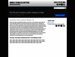 mobileseamlessgutters.com screenshot