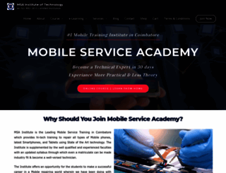 mobileserviceacademy.com screenshot