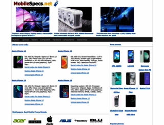 mobilespecs.net screenshot