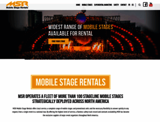 mobilestagerentals.com screenshot