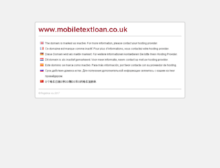 mobiletextloan.co.uk screenshot