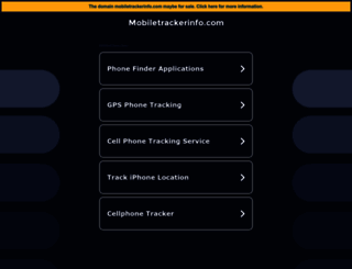 mobiletrackerinfo.com screenshot