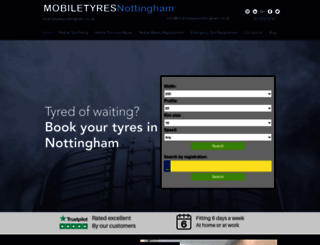 mobiletyresnottingham.co.uk screenshot