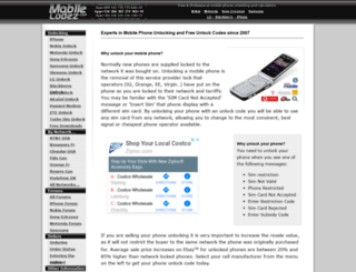 mobileunlock.co.uk screenshot