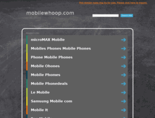 mobilewhoop.com screenshot