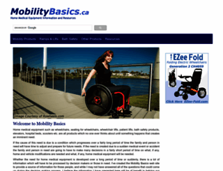 mobilitybasics.ca screenshot