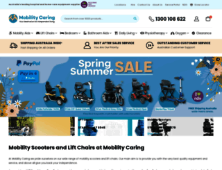 mobilitycaring.com.au screenshot
