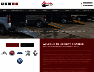 mobilitydisabled.co.uk screenshot