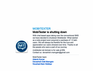 mobitexter.net screenshot