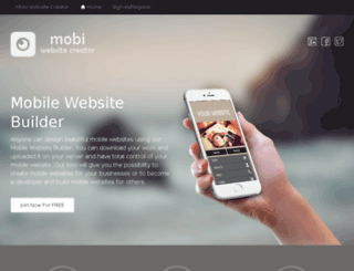 mobiwebsitecreator.com screenshot