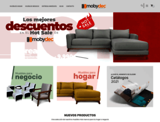 mobydecmuebles.com screenshot