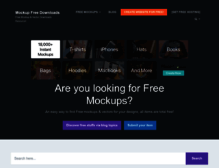 mockupfreedownloads.com screenshot