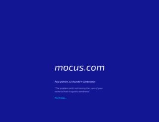 mocus.com screenshot