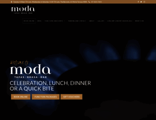 modarestaurant.com.au screenshot