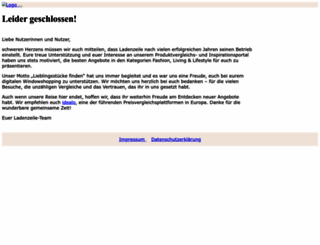 mode.ladenzeile.de screenshot