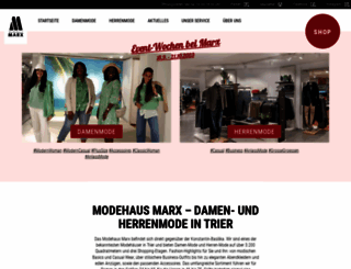 modehaus-marx.de screenshot
