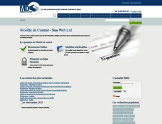 modele-contrat.com screenshot