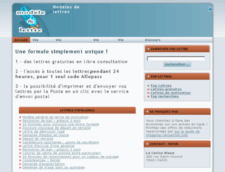 modele-et-lettre.com screenshot