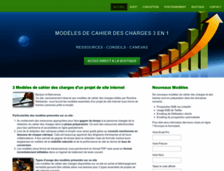 modeles-cahier-charges.com screenshot