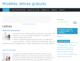 modeles-lettres-gratuites.net screenshot