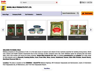 modelmilkproducts.tradeindia.com screenshot