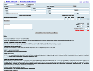 modelofactura.es screenshot