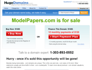 modelpapers.com screenshot
