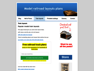 modelrailwaylayoutsplans.com screenshot