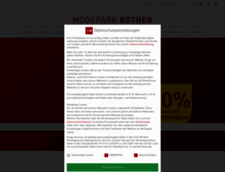 modepark-roether.de screenshot