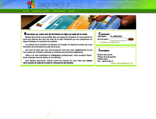 modern-autoecole-lodeve.packweb2.com screenshot