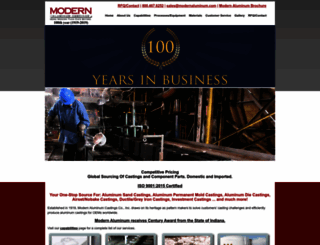 modernaluminum.com screenshot