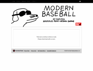 modernbaseball.frontgatetickets.com screenshot