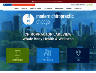 modernchiropracticchicago.com screenshot