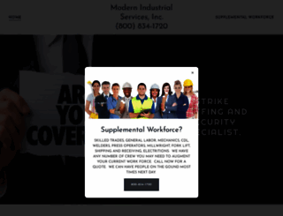 modernindustrialservices.com screenshot