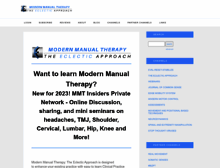 modernmanualtherapy.com screenshot