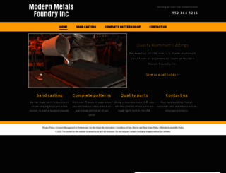 modernmetalsfoundry.com screenshot
