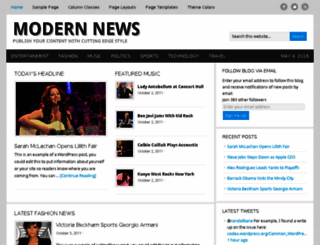 modernnewsdemo.wordpress.com screenshot