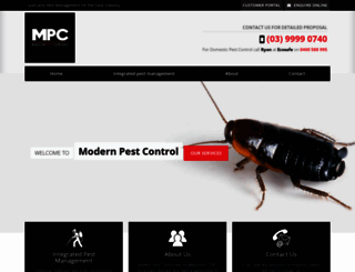 modernpestcontrol.com.au screenshot