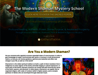 modernshamanmysteryschool.com screenshot