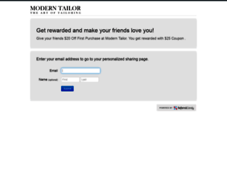moderntailor.referralcandy.com screenshot