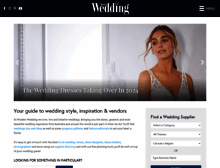 modernwedding.com.au screenshot