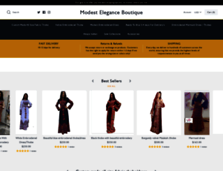 modest-elegance-boutique.myshopify.com screenshot