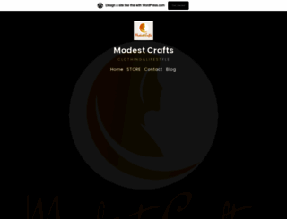 modestcrafts.wordpress.com screenshot