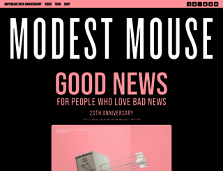 modestmouse.com screenshot