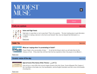 modestmuse.co.za screenshot