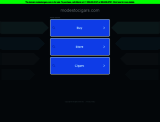 modestocigars.com screenshot